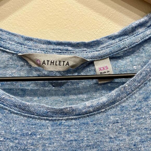 Athleta Knot Zephyr Blue Tank Top - Size: XXS - Picture 3 of 7